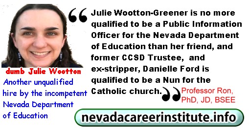 Nevada Department of Education Employee Julie Wootton-Greener