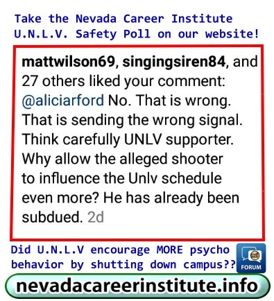 UNLV Mass Shooting-Nevada Career Institute Polls