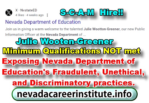 Nevada Department of Education Employee Julie Wootton-Greener