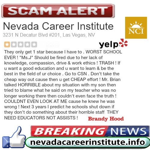 Nevada Career Institute Yelp Reviews